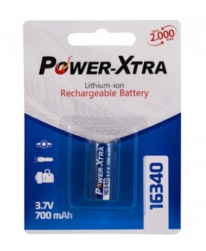 POWER-XTRA 3.7V 16340 700 MAH PİL