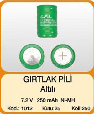 CFL 7.2V 280MAH PİL