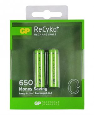 GP 650 MAH AAA R03 2Lİ RECYKO PİL