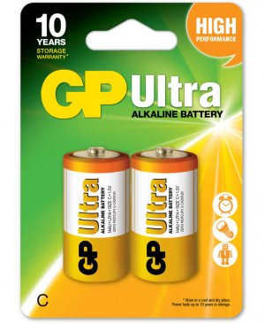 GP ULTRA ALKALİN ORTA PİL 2Lİ