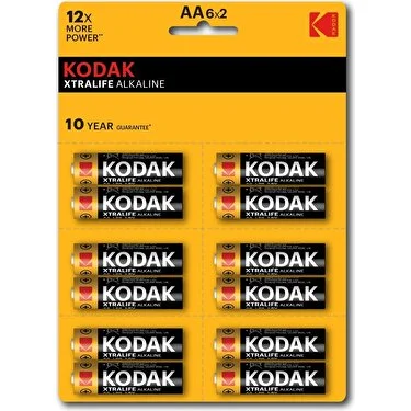 KODAK ALK.XTRALİFE KALEM 12Lİ KARTELA