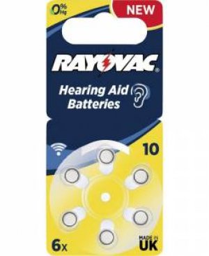 RAYOVAC 10 KULAKLIK PİLİ 6LI